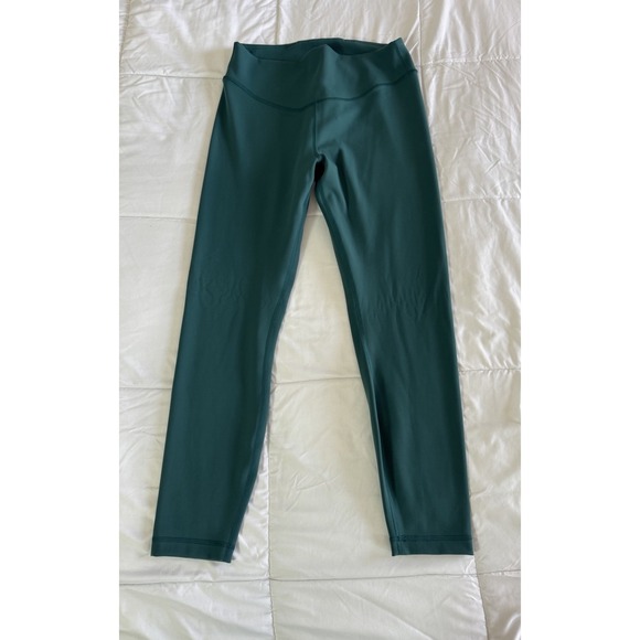 lululemon athletica Pants - Lululemon Wunder Under Nulu HR TIGHT 25"  Storm Teal Size 10 Workout Yoga EUC